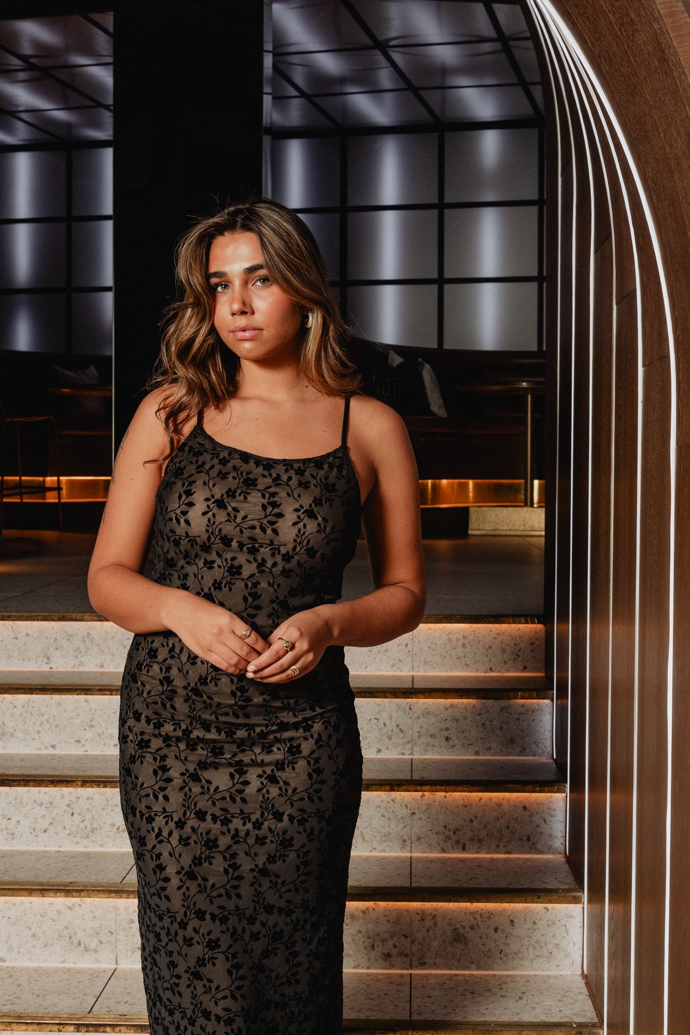 PCISLIE Long Dress - Black